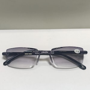 Mens Womens Unisex Rimless Blue Light Blocking Reading Glasses Lightweight Readers