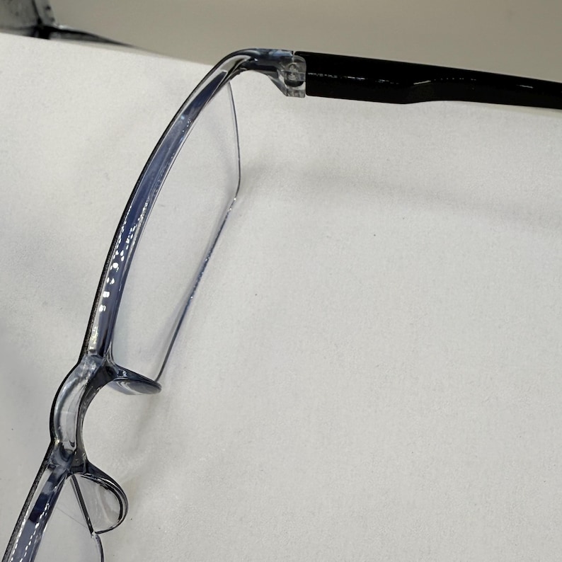 6 Pack Mens Rectangular Half Frame Blue Light Blocking Reading Glasses Black Spring Hinge Readers image 6