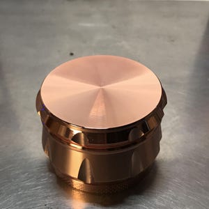 2.2 Inches 4 Pieces Large Metal Tobacco Herb Grinder Spice Crusher Rose Gold