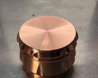 2.2 Inches 4 Pieces Large Metal Tobacco Herb Grinder Spice Crusher Rose Gold