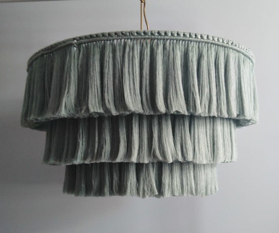 Boho light. Fringe Chandelier, Tassel Lamp Shade 60 cm width Macrame Chandelier, Bohemian Lamp Shade, Bohemian Decor, Tassel Chandelier