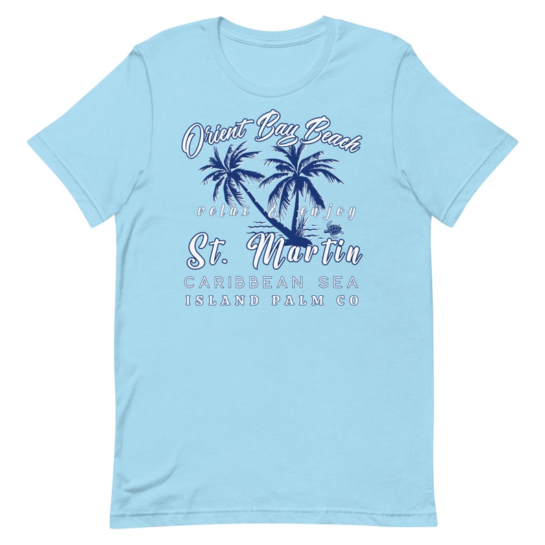 Orient Bay Beach St Martin Unisex Tshirt/men's Saint Martin Beach