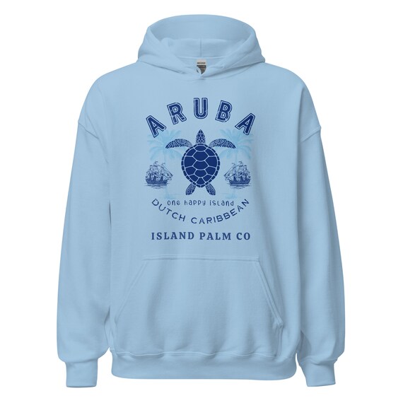 Aruba Dutch Caribbean Unisex Hoodie/aruba Sea Turtle  display picture 2