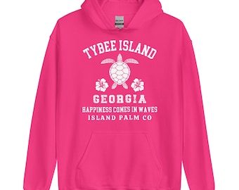 Tybee Island Georgia unisex hoodie/Tybee zeeschildpadsweater