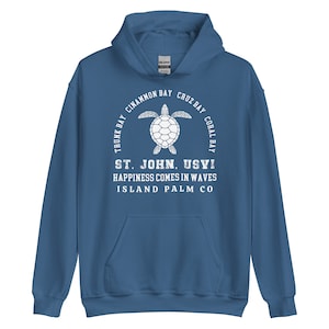 Moletom unissex St John USVI/Moletom St John Ilhas Virgens/Camiseta St John USVI Caribe presente/Camiseta Trunk Bay/Camiseta Coral Bay/Moletom com capuz Cruise
