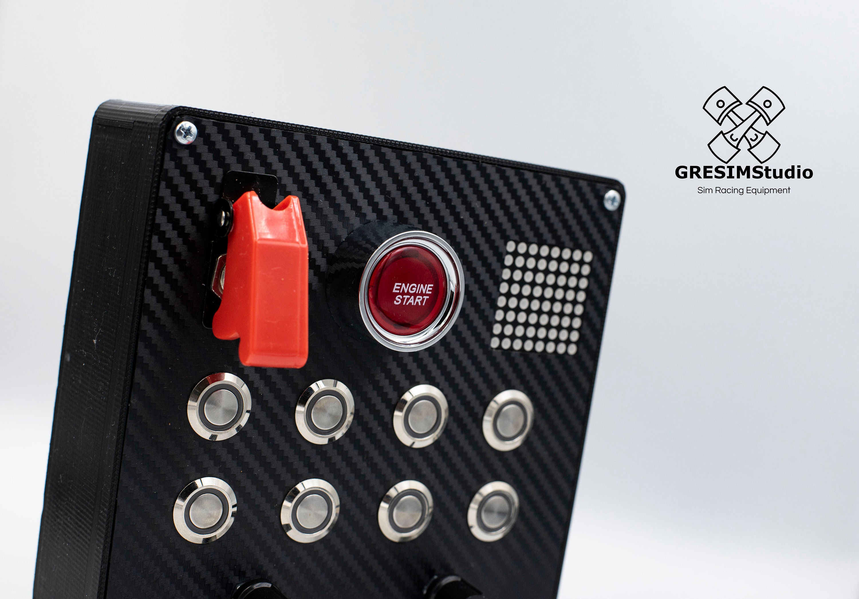 PCシムレース用ボタンボックス（赤）