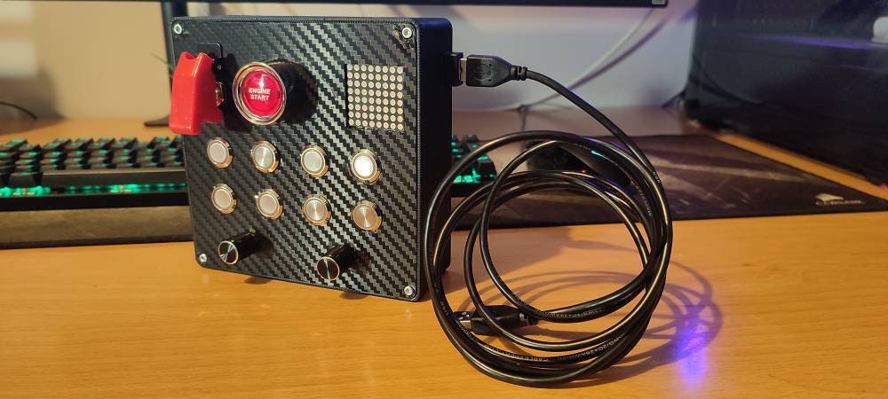 PC Sim Racing Button Box With Mount for Fanatec Podium or DD - Etsy