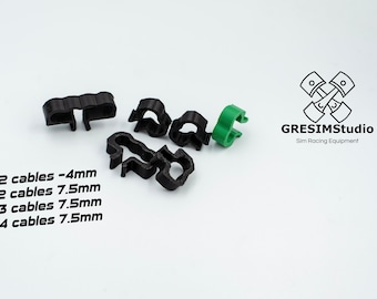 Sim Racing Rig Cable Management Clip: Aluminum Profile Organizer