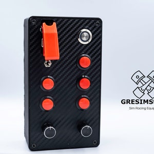 PC BUTTON BOX with 15 functions for sim racing,truck sim or flight sim