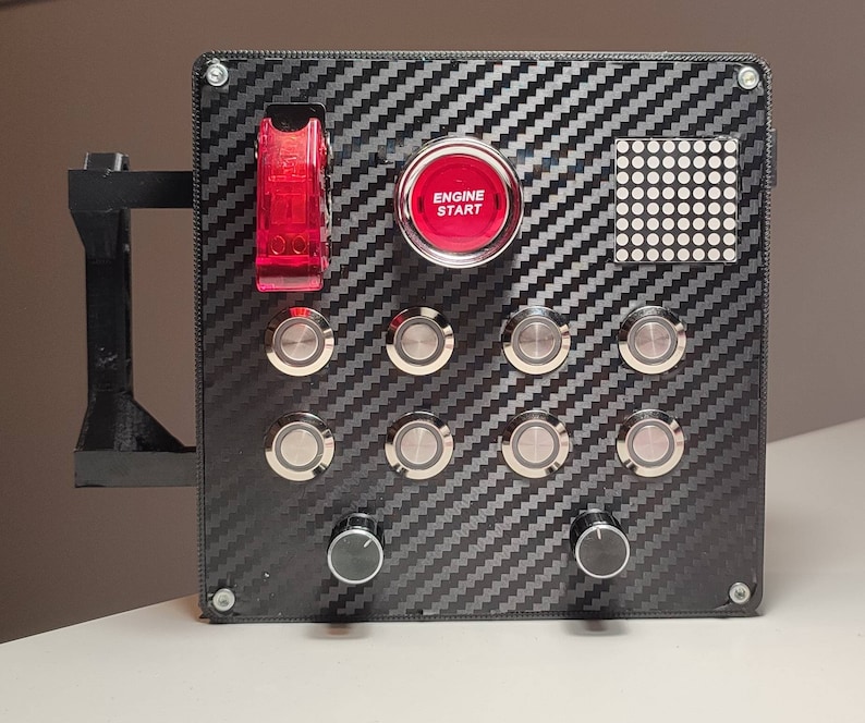 PC Sim Racing Button Box With Mount for Fanatec Podium or DD - Etsy
