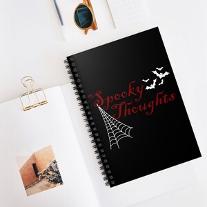 Spooky Thoughts Spiral Notebook - Ruled Line