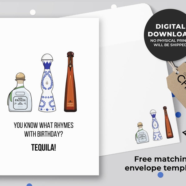 Tequila Birthday Etsy