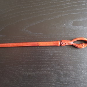 Hand Carved Witches Or Wizards Wand. Elvish wand made from Bloodwood. Blood Elf Wand. Movie Inspired Wand.