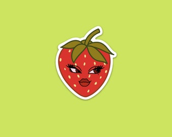 Strawberry Sticker Babe