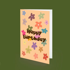 Groovy Happy Birthday Card