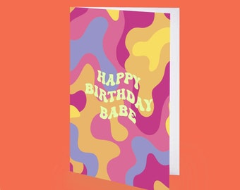 Happy Birthday Babe Card