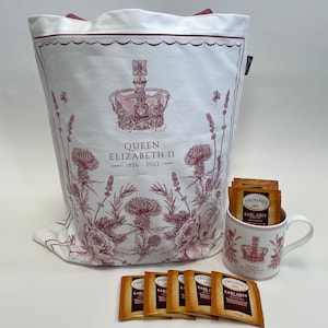Queen Elizabeth II Commemorative Mug, Tea and Commemorative Tote Bag