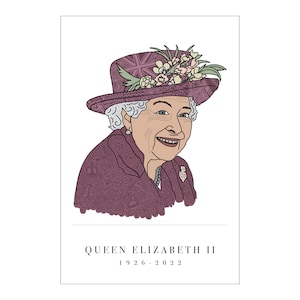 Queen Elizabeth II, British Royal Family Print