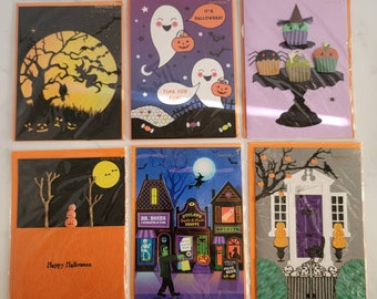 Papyrus Halloween-Karte 'Little Spooky' – Mit Abnehmbarem Kürbis-Aufnäher & Folienverzierung – 14,6 X 14,6 Cm