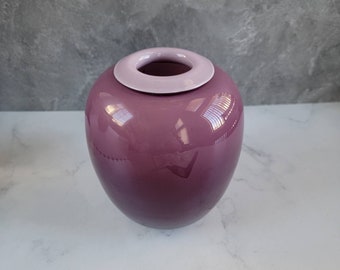 Vintage Purple Ombre Vase by Larry Laslo for Mikasa 1970s