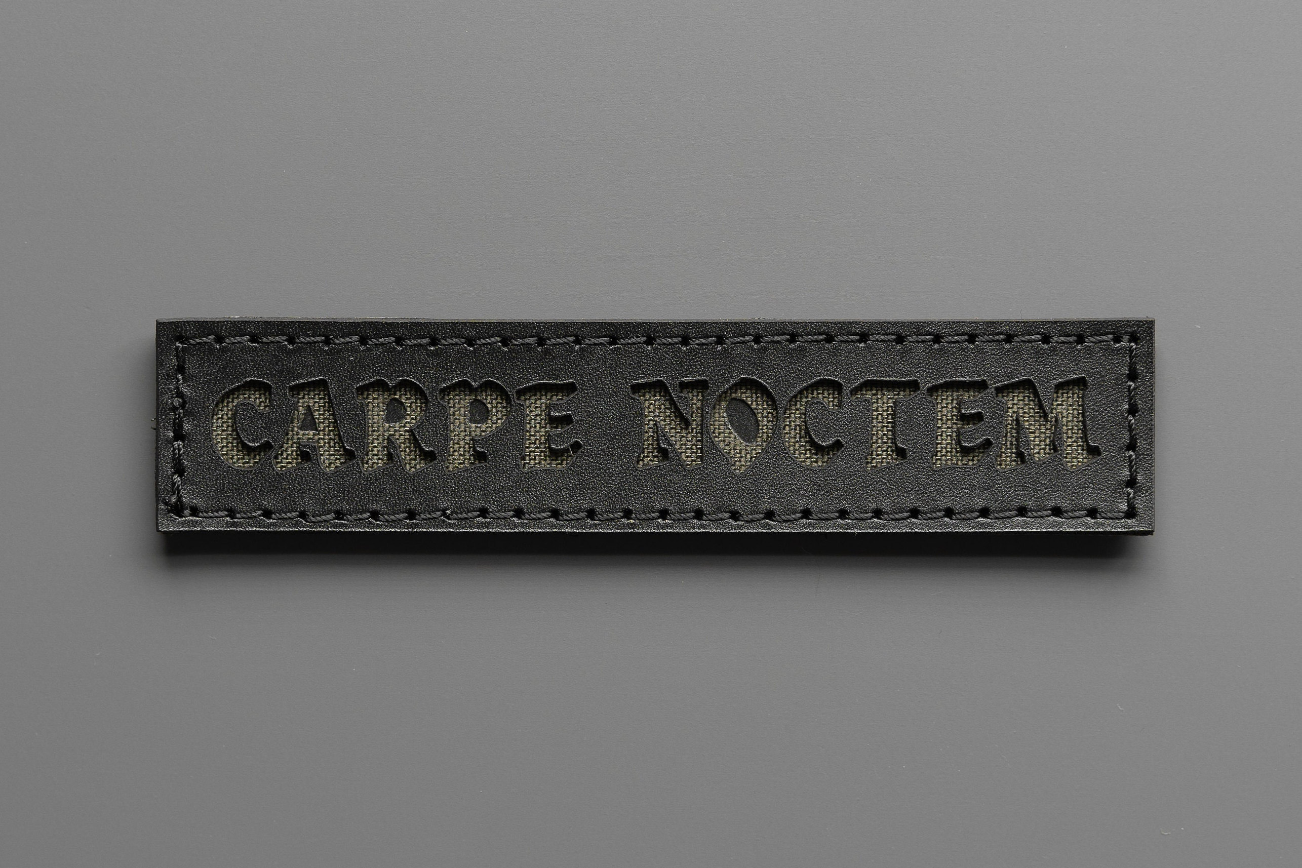 Carpe Noctem 'seize the Night' - BLACK EDITION - Leather Patch