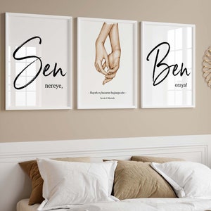 Schlafzimmer Poster | türkische Liebesposter | hayirli es | couple | bedroom wanddeko | wandbilder | poster Schlafzimmer