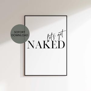 Instant download, printable bedroom poster, print at home, time to relax, get naked, bedroom poster, bedroom inspiration, download image 3
