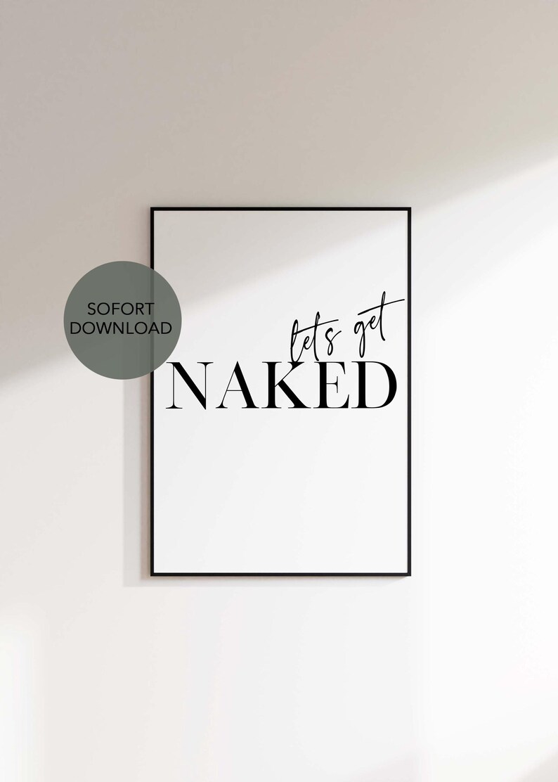 Instant download, printable bedroom poster, print at home, time to relax, get naked, bedroom poster, bedroom inspiration, download image 3