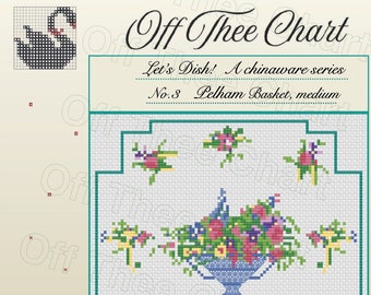 Reproduction Cross Stitch Chart Royal Winton Chinaware Series (PDF Pattern)