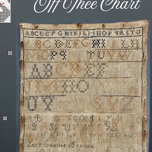 Lucy Emeline Brown Antique Reproduction New York Sampler by a Mayflower descendant