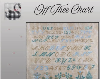 Reproduction  Antique Sampler Digital Cross Stitch Chart Catharina Rauch 1847