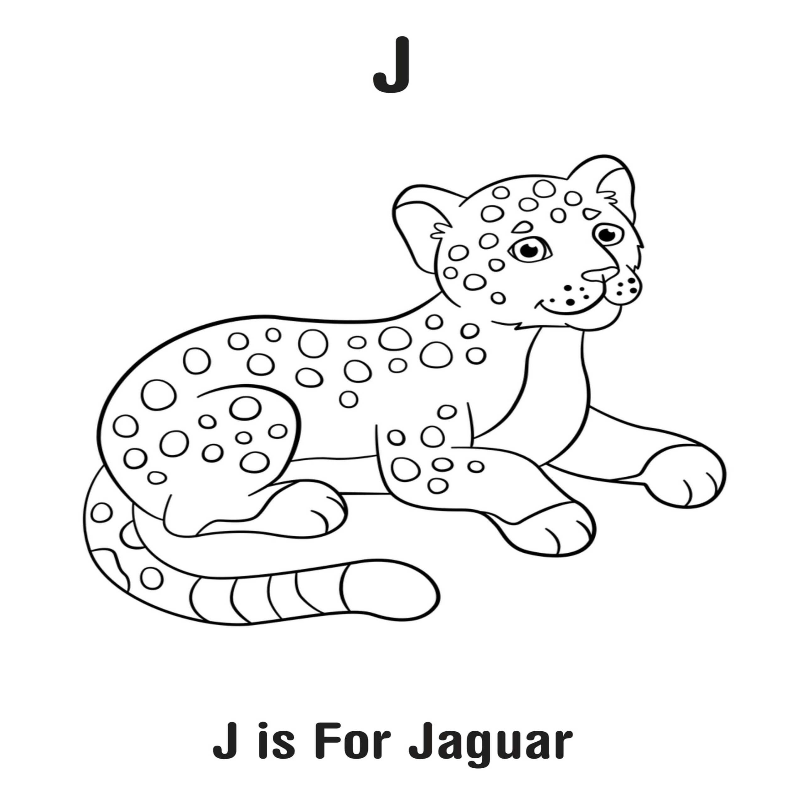 Animal Alphabet Coloring Pages Free Printable