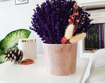 Preserved Lavender in Vintage Style Pot with Dried Flowers,Lavender,Lavender Gift ,For Home Decoration,Gifts,Lavender decor,Lavender  flower