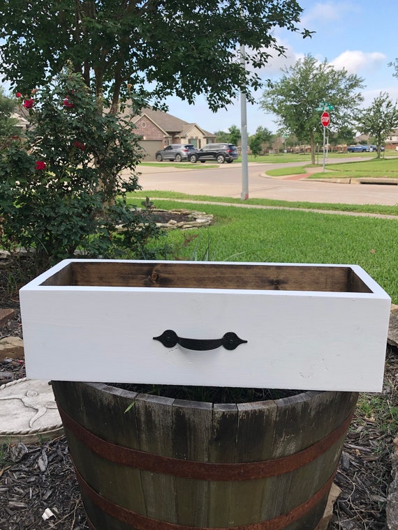 Rustic wood box white wood box farmhouse wood box wedding Etsy