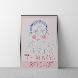 The Office Quote Print, Michael Scott, The Office Poster, The Office Print, Wall Art Print Home Decor, Digital Download, Christmas Gift Idea