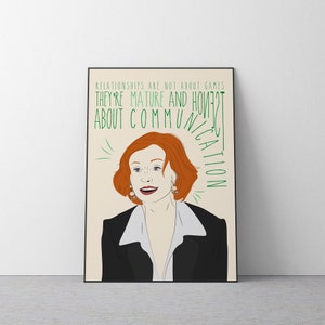Sex and the City Poster, And Just Like That Poster, Miranda Hobbes&#39;s Quote, Illustration Wall Art Print, Digital Download, Home Decor