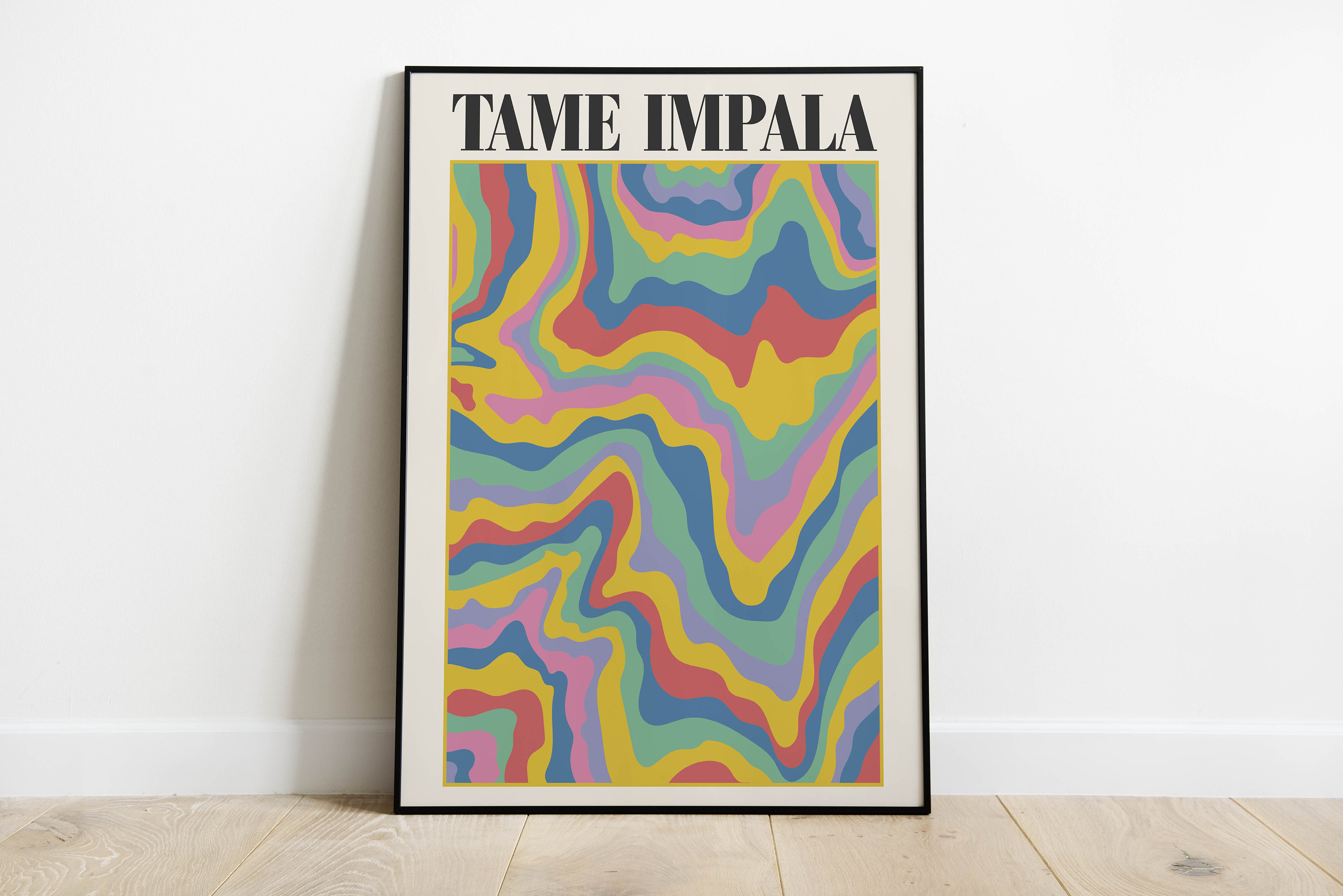 Tame Impala Inspired Psychedelic Print: Groovy Music Lyric Poster