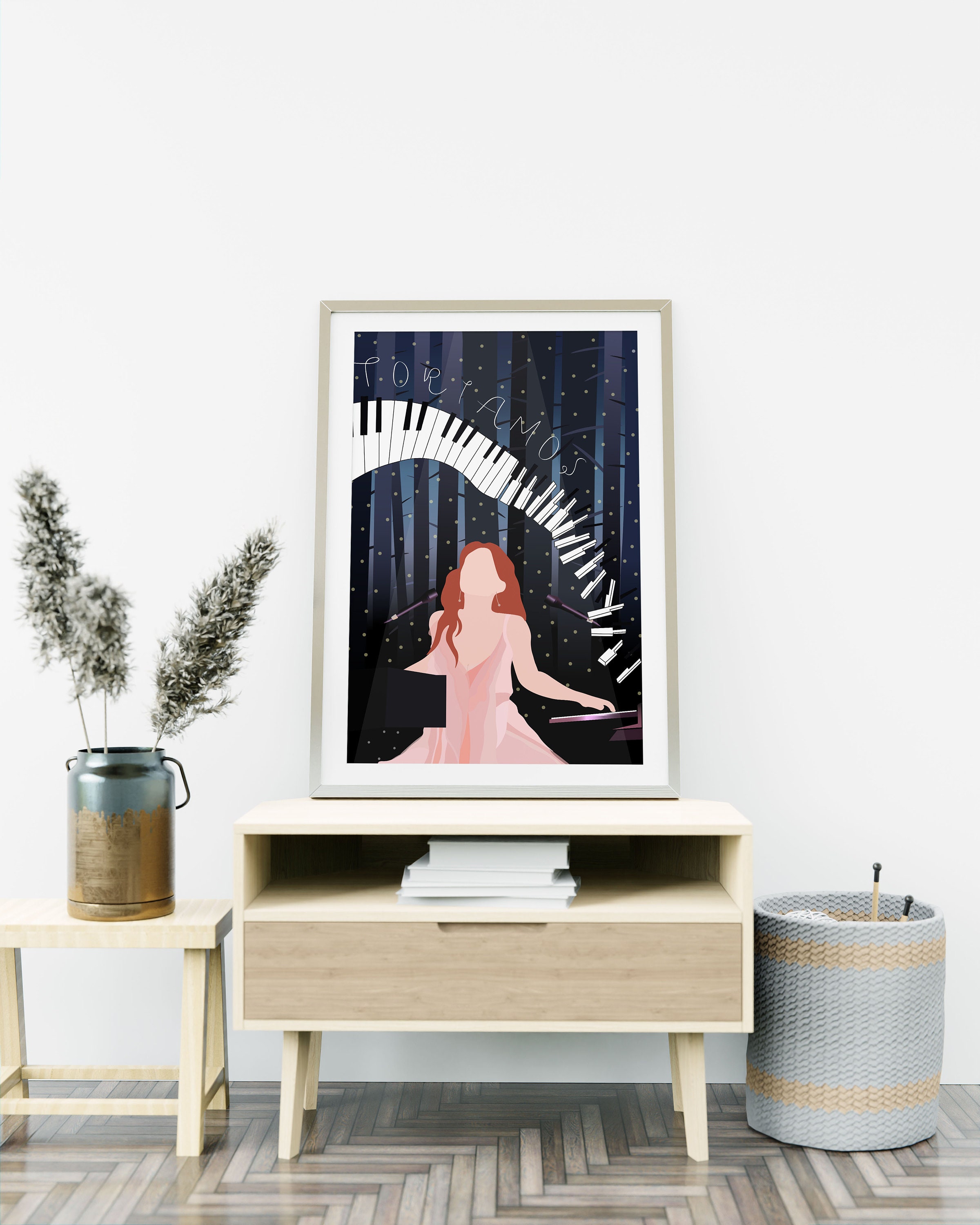Home Decor Digital Art Print Concert Music Poster Tori Amos Playing