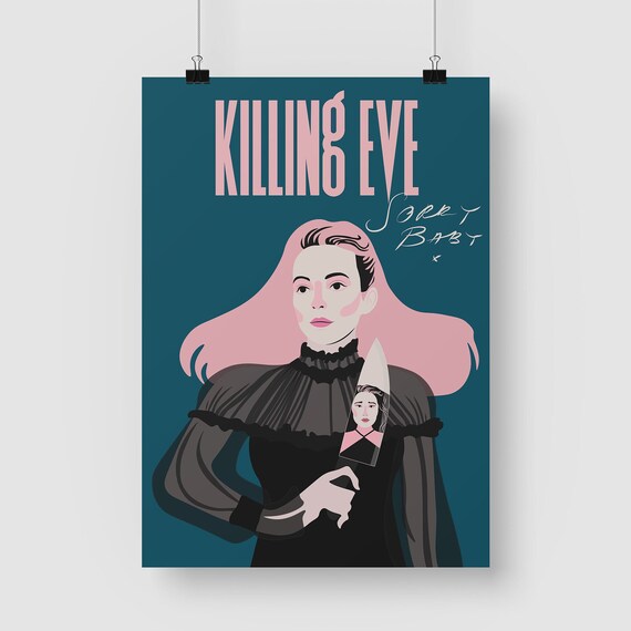 Killing Eve TV Series Poster Villanelle Judie Comer Eve Sandra Oh