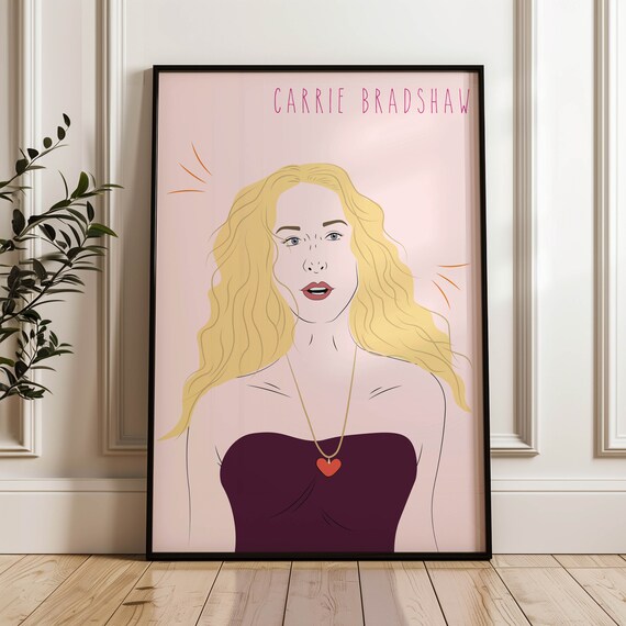Sex and the City Poster, Carrie Bradshaw's Quote, Illustration Print, SATC  Printable Wall Art - Etsy