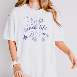 Beach Life Gift for Her, Beach Lover Gift, Beach Vacation Shirt, Beach Day Shirt, Summer Vibes TShirt, Beachy Gifts for Her, Beach Vibes Tee