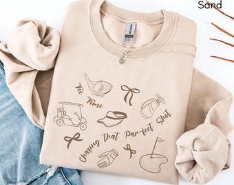 Golf Gift for Her, Golf Lover Shirt, Womens Golf Apparel, Funny Golf Sweater, Girl Golf Gifts, Golfer Sweatshirt, Funny Golfing Shirt