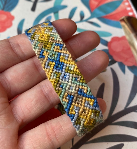 Earthy Geometric Friendship Bracelet - Etsy