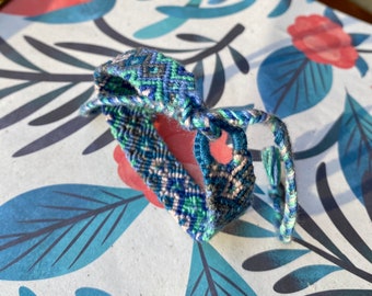 Blue Arrowhead friendship bracelet