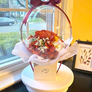 Valentines&#39;s Day Balloon Flower LED| Balloon bouquet| Mother&#39;s Day Flower, Graduation Flower, Birthday, Anniversary, Congratulations