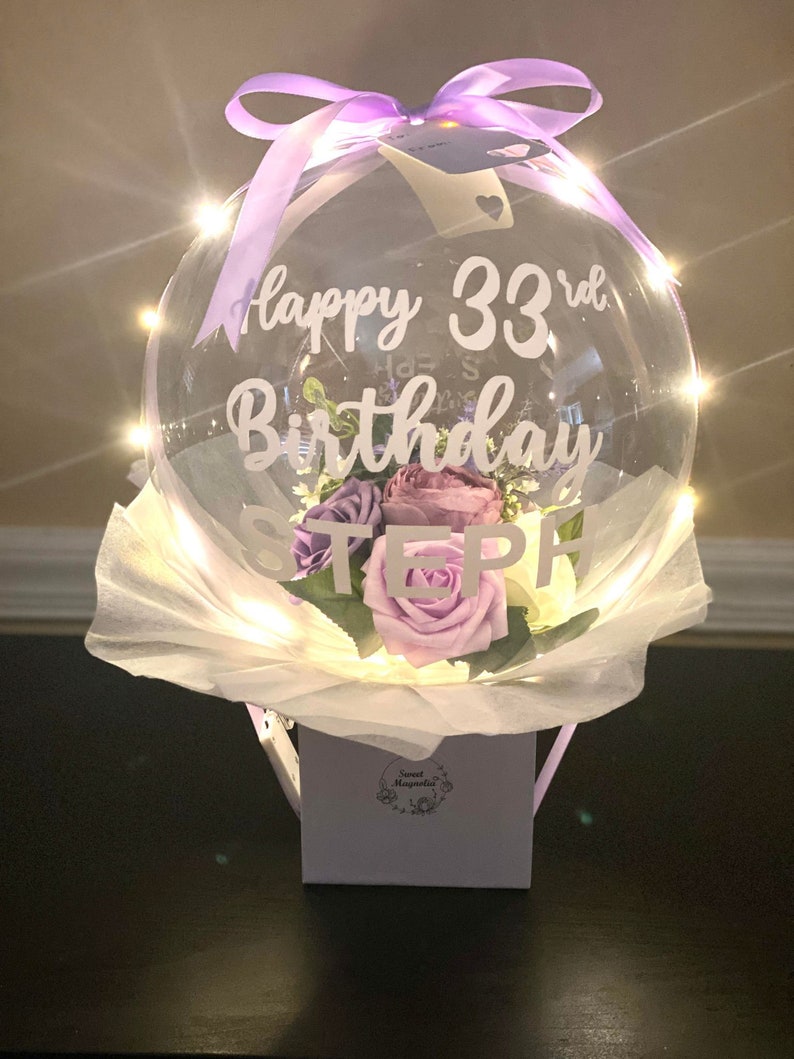 Balloon Flower Bouquet With LED | Mother's Day, Valentine's Gift - Etsy