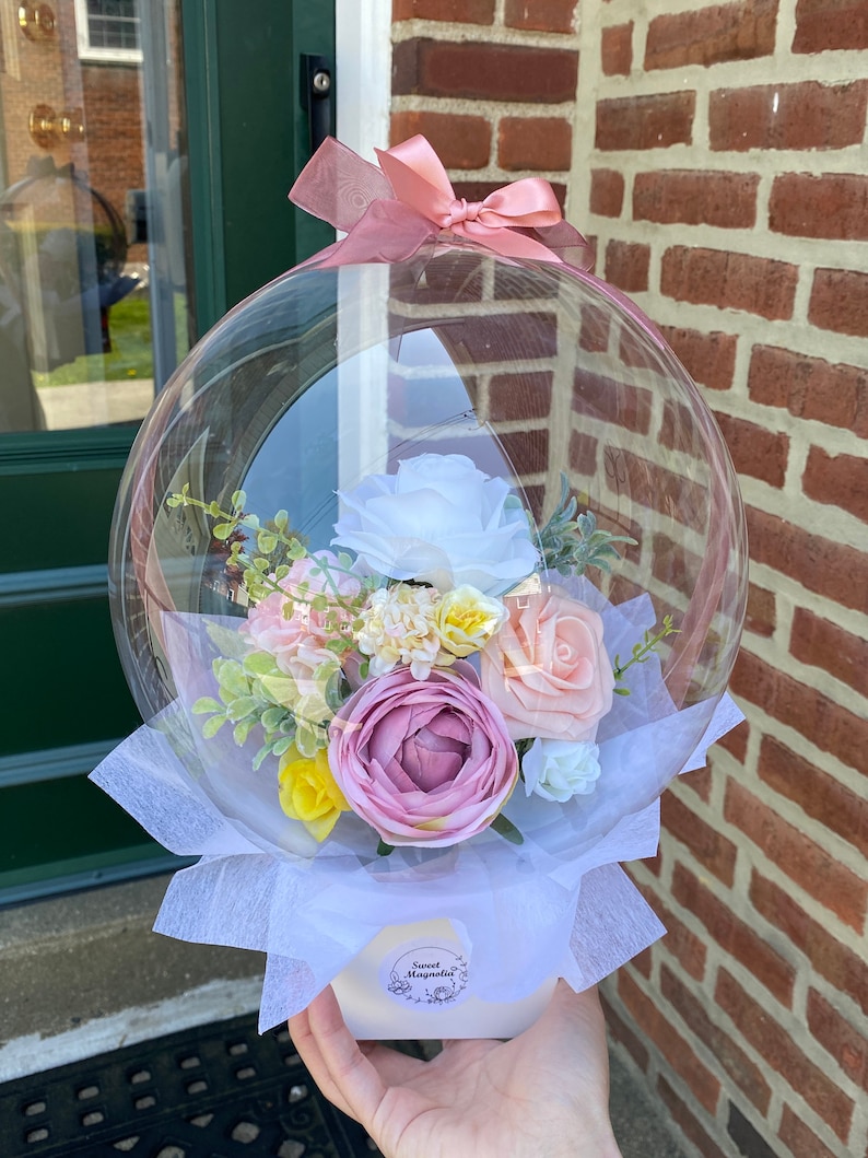 Balloon Flower Bouquet With LED | Personalized Gift - Etsy