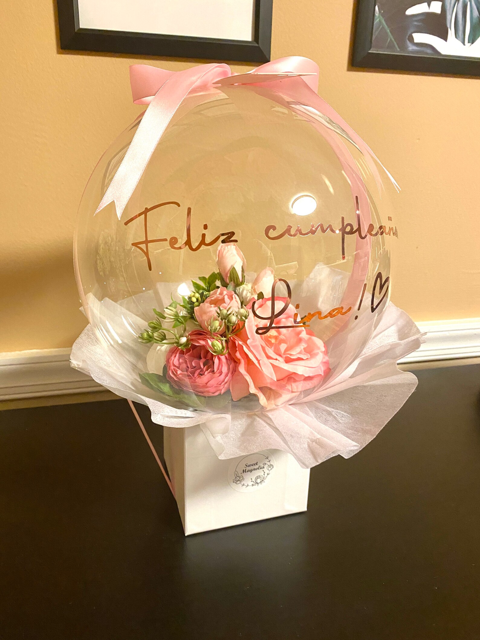 Balloon Flower Bouquet With LED | Mother's Day, Valentine's Gift - Etsy