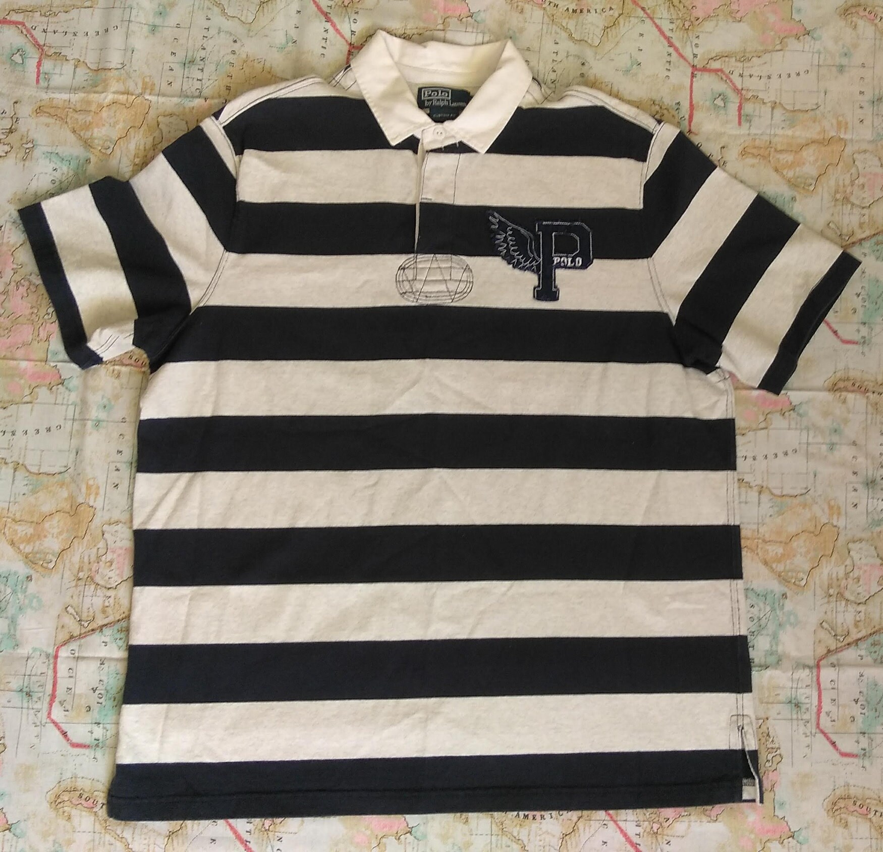 Vintage Y2K Polo by Ralph Lauren P-Wing Striped 3 Button | Etsy
