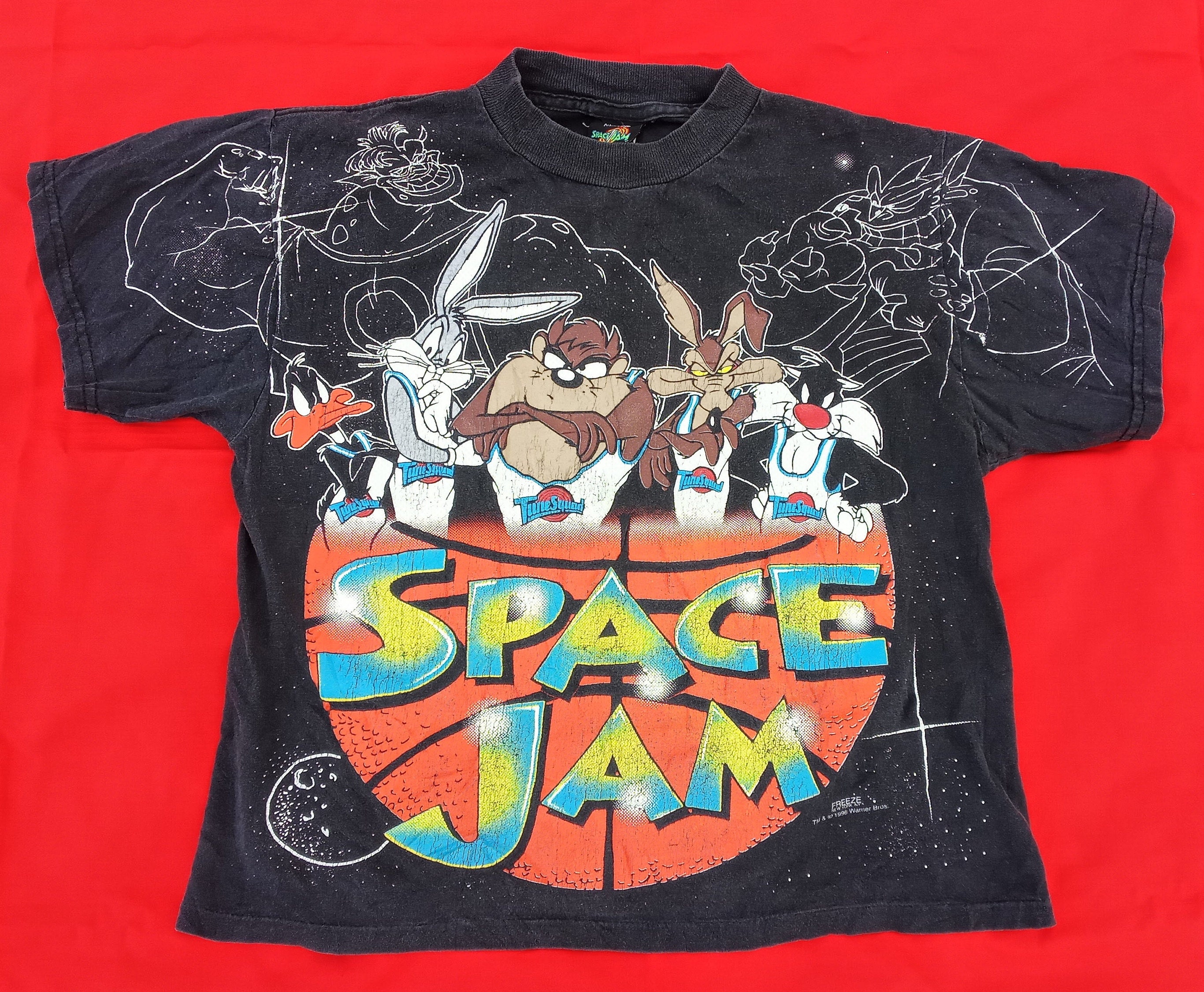 Space Jam Bugs - Tune Squad Looney Tunes Vintage 1996 L Mens T-Shirt